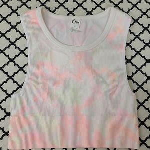 ZYIA Tie Dye Ribbed Crop Top Size Medium